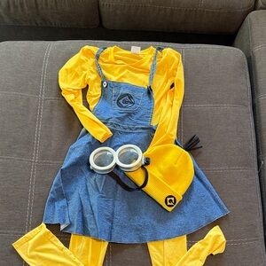 Kids Minion Costume with Yellow and Blue Colors